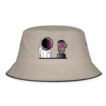 The urge to mix the universe - Bucket Hat - khaki/black - Front