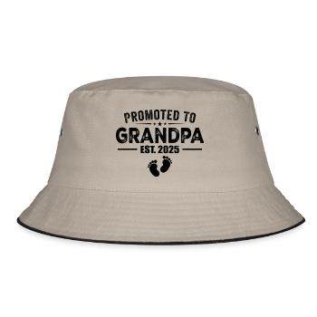 Promoted To Grandpa Est 2025 Funny For New Grandpa - Bob - kaki/noir - Devant