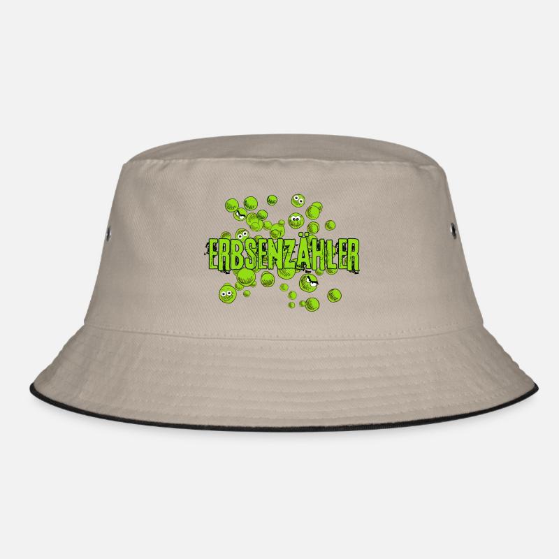 Erbsenzähler mrs Erdnuss grün fun comic Bucket Hat