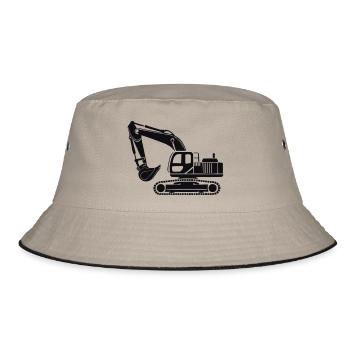 excavator - Bucket Hat - khaki/black - Front