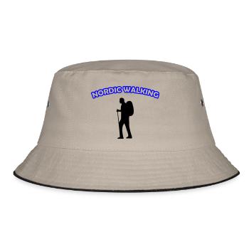Walking Nordic - Bucket Hat - khaki/black - Front