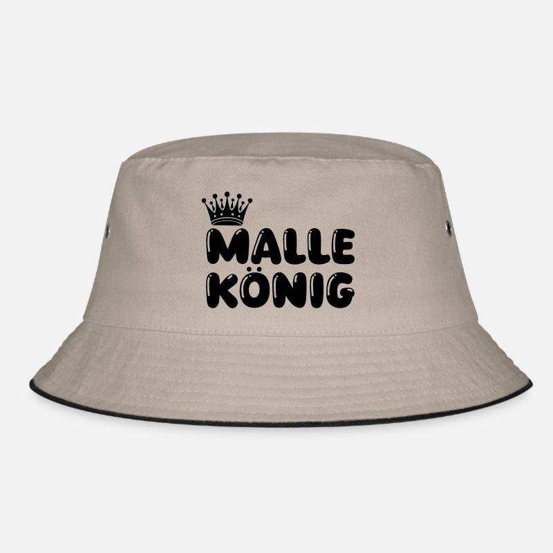 malle könig - Bucket Hat - Khaki/Schwarz