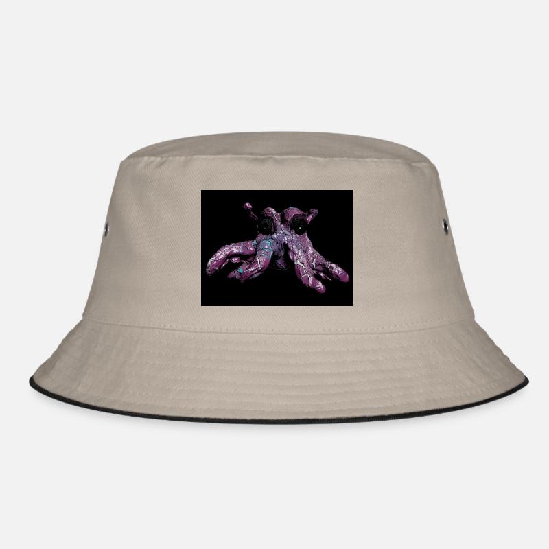 Octopus octopus - Bucket Hat - khaki/black
