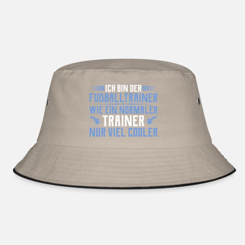 Fußballtrainer - Cooler als ein normaler Trainer - Bucket Hat - Khaki/Schwarz
