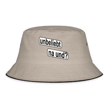 Unpopular So what? Rebellious statement - Bucket Hat - khaki/black - Front