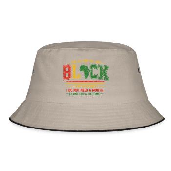 Fierté Afro Black History Month Vintage - Bob - kaki/noir - Devant