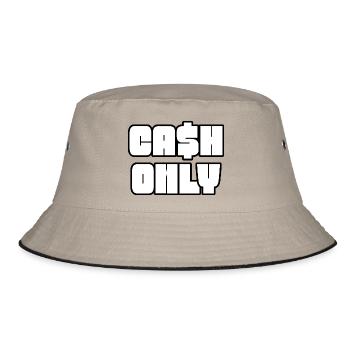 Nur Bargeld Impasto Textblock - Bucket Hat - Khaki/Schwarz - Vorne