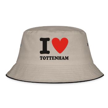 I LOVE TOTTENHAM - Bucket Hat - khaki/black - Front