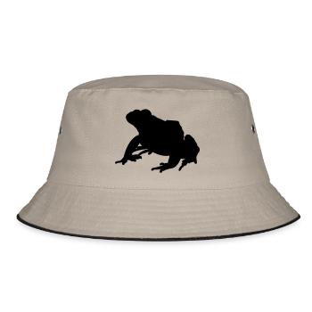 Kröte - Bucket Hat - Khaki/Schwarz - Vorne