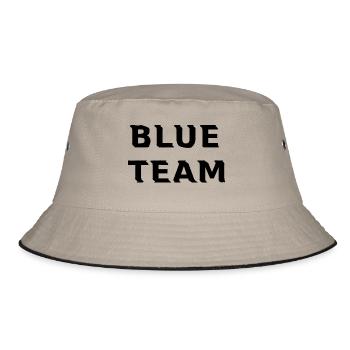 Blue Team black - Bucket Hat - Khaki/Schwarz - Vorne