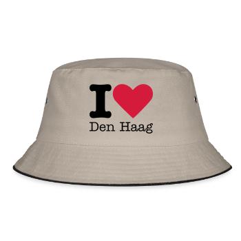I Love Den Haag - Bob - kaki/noir - Devant
