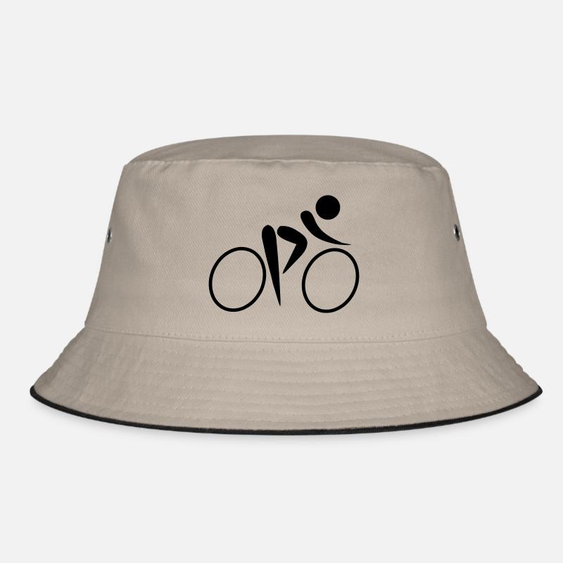 cycling os - Bucket Hat - Khaki/Schwarz