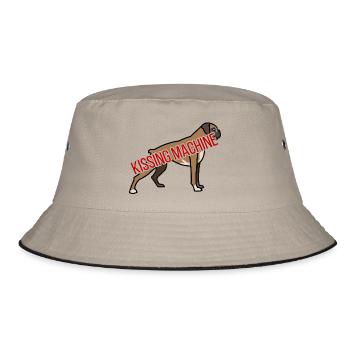 Chien / Boxer: Machine Embrasser - Bob - kaki/noir - Devant