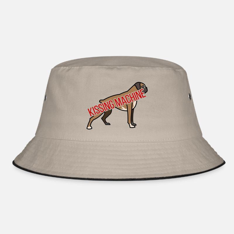 Dog / Boxer: Kissing Machine Bucket Hat