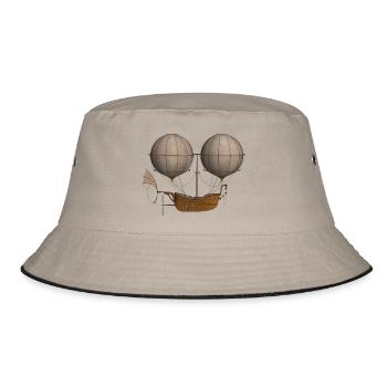 airship - Bucket Hat - khaki/black - Front