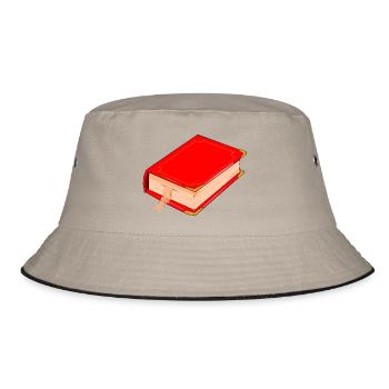 Buch - Bucket Hat - Khaki/Schwarz - Vorne