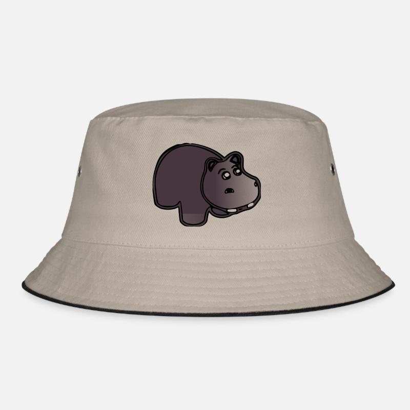 hippo hippo hippopotamus hippobath baby2 Bucket Hat