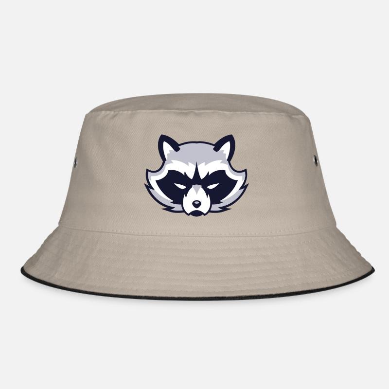 GESICHT - Bucket Hat - Khaki/Schwarz