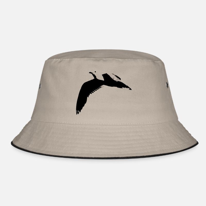 Möwe - Bucket Hat - Khaki/Schwarz