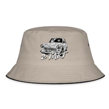  601 Weiss - Bucket Hat - Khaki/Schwarz - Vorne