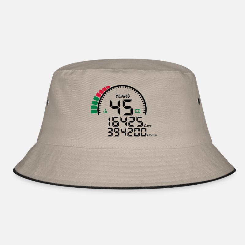 years 45 years anniversary meter Bucket Hat