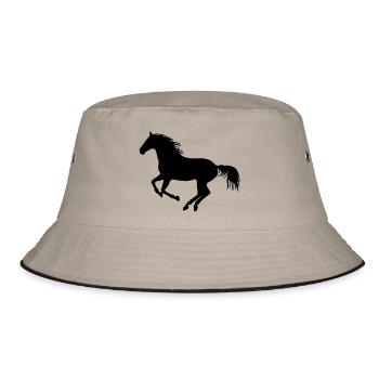 Wild Horse - Bucket Hat - khaki/black - Front