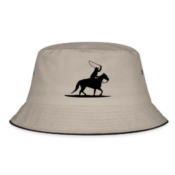 westernreiter - Bucket Hat - Khaki/Schwarz - Vorne