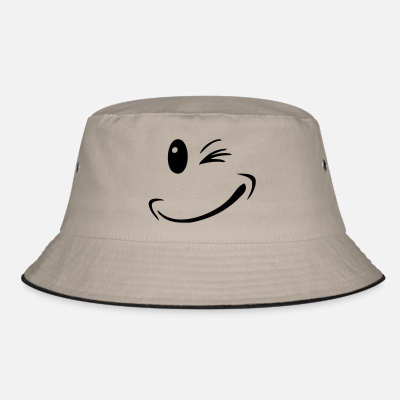 face funny smile smiley Bucket Hat