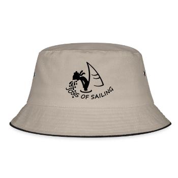 joys of sailing (1c) - Bucket Hat - khaki/black - Front