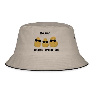 Potatoes do potato potato - Bucket Hat - khaki/black - Front