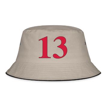 13 - Bucket Hat - khaki/black - Front