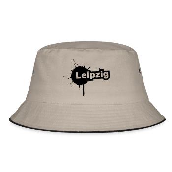 Leipzig Splatter - Bucket Hat - Khaki/Schwarz - Vorne