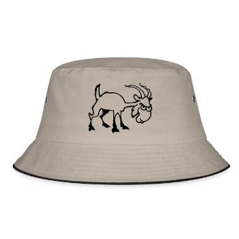 Goat - Bucket Hat - khaki/black - Front
