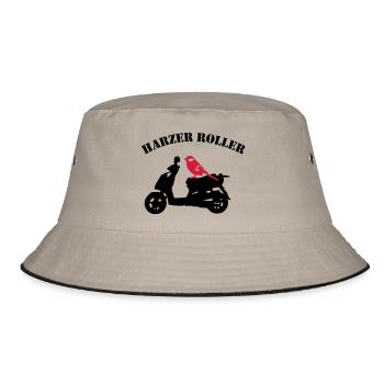 Harzer Roller - Bucket Hat - khaki/black - Front