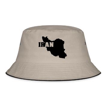 Iran (ID: 002004) - Bucket Hat - khaki/black - Front