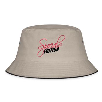 Special Edition Design - Bucket Hat - Khaki/Schwarz - Vorne