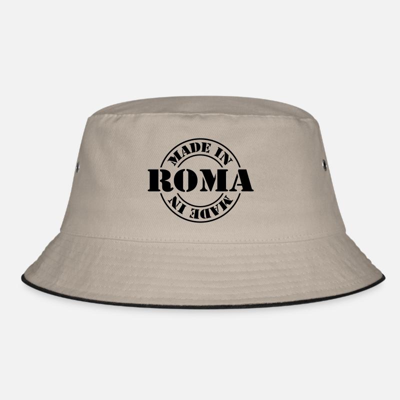 made in roma m1k2 - Bucket Hat - Khaki/Schwarz