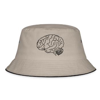 Brain - Bucket Hat - khaki/black - Front