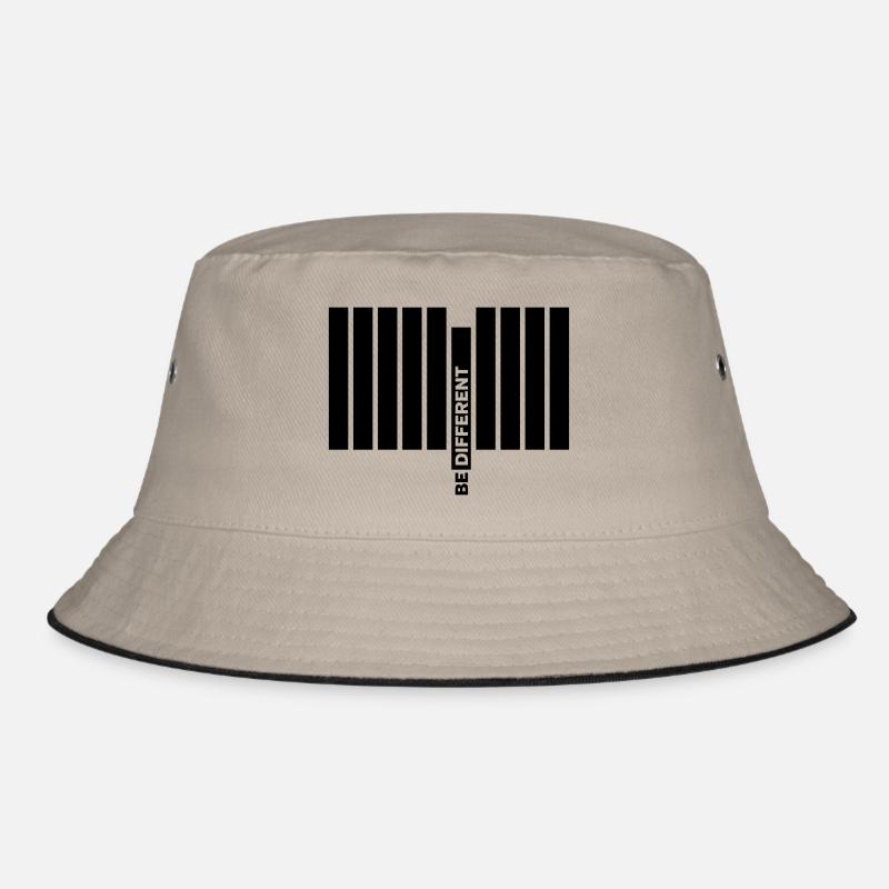 Be Different - Bucket Hat - Khaki/Schwarz