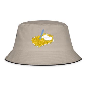potato - Bucket Hat - khaki/black - Front
