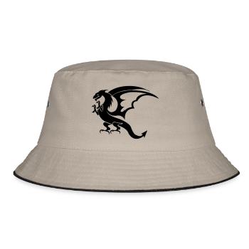 dragon - Bucket Hat - Khaki/Schwarz - Vorne
