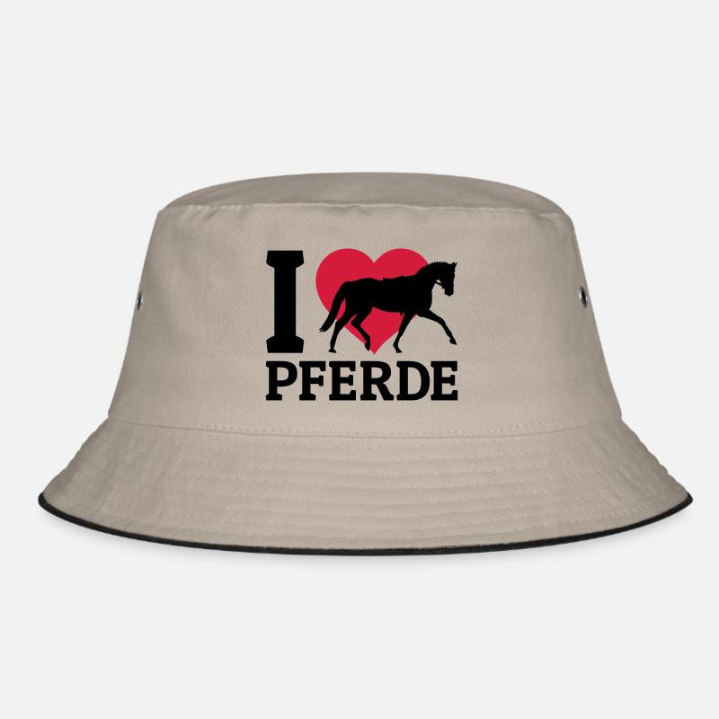 I love Pferde Bucket Hat