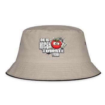 nice tomate you - Bucket Hat - khaki/black - Front