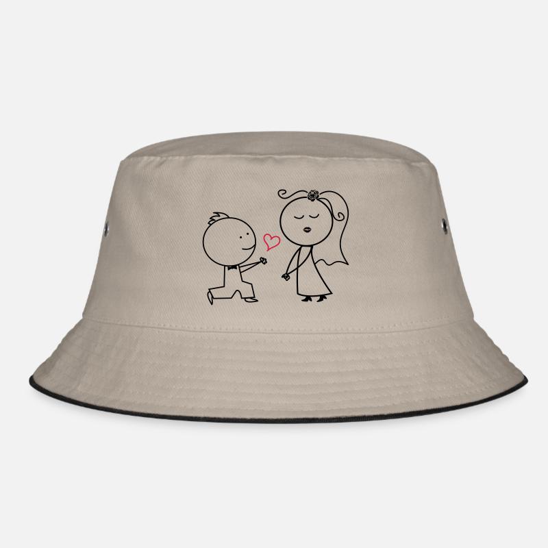 ehepaar_antrag_002 Bucket Hat