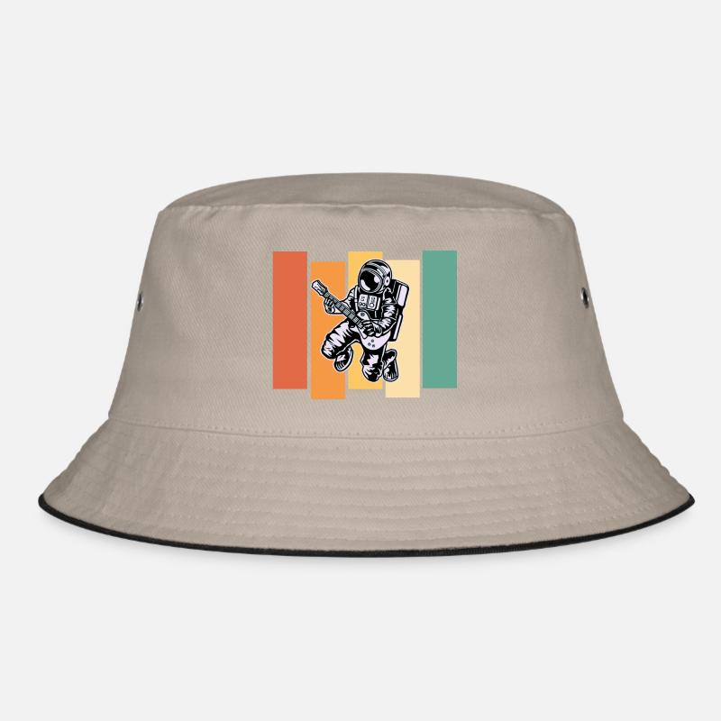 Gitarrist Astronaut Rock and Roll Geschenk Bucket Hat