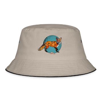 fox - Bucket Hat - khaki/black - Front