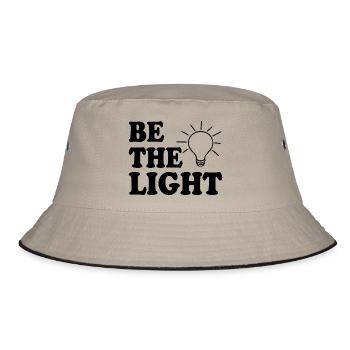 Be the light - Bucket Hat - khaki/black - Front