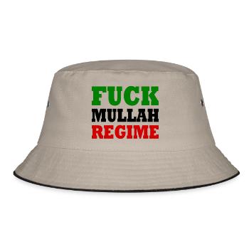 Fuck mullah regime iran - Bob - kaki/noir - Devant