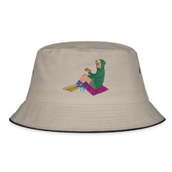 Kater Boy - Bucket Hat - Khaki/Schwarz - Vorne