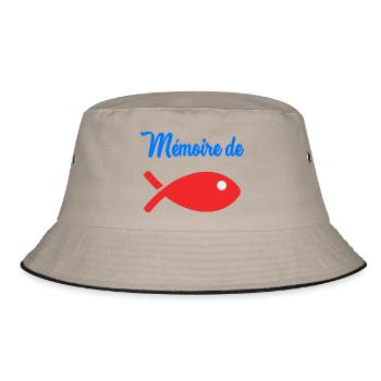 FISH. MEMORY. HUMOR - Bucket Hat - khaki/black - Front